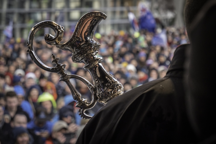 Emirates Team New Zealand victory parade in Christchurch New Zealand